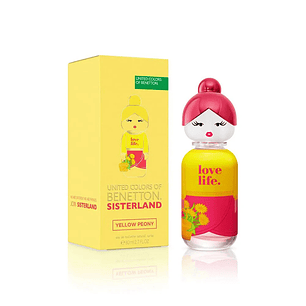 Perfume Benetton Sisterland Yellow Peony EDT 80 ML Mujer