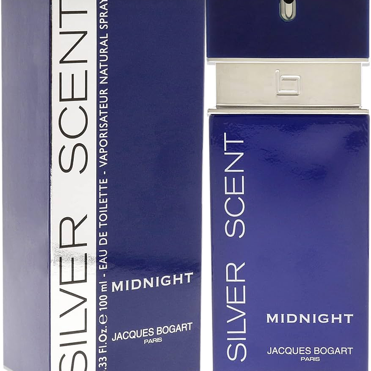Perfume Jacques Bogart Silver Scent Midnight Men Edt 100Ml Hombre 1