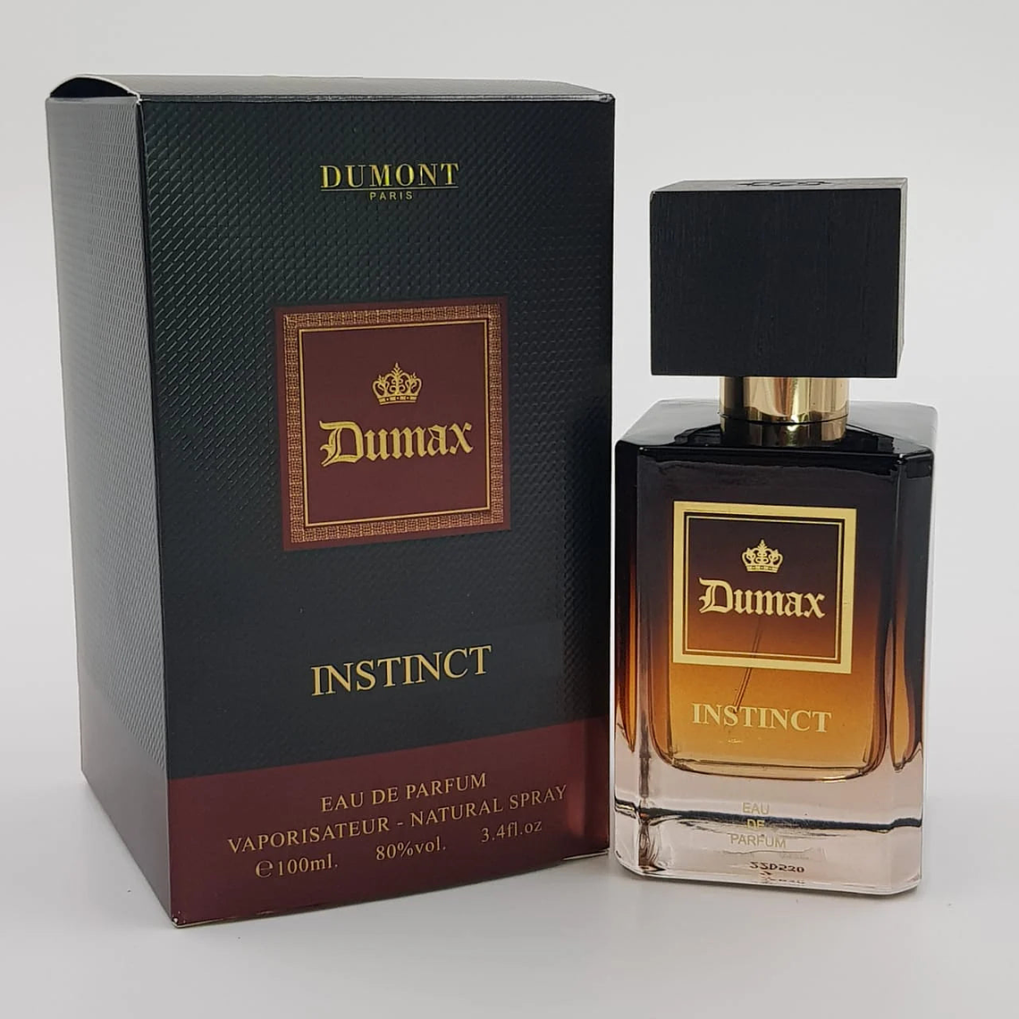 Perfume Dumont Dumax Instinct Edp 100ml Unisex - Inspirado En Azzaro Wanted 1