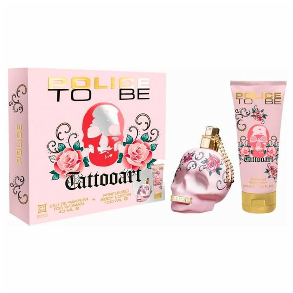 Estuche Police To Be Tattooart Woman Edp 75Ml Mujer- Parecido a Lacoste Pour Femme 1