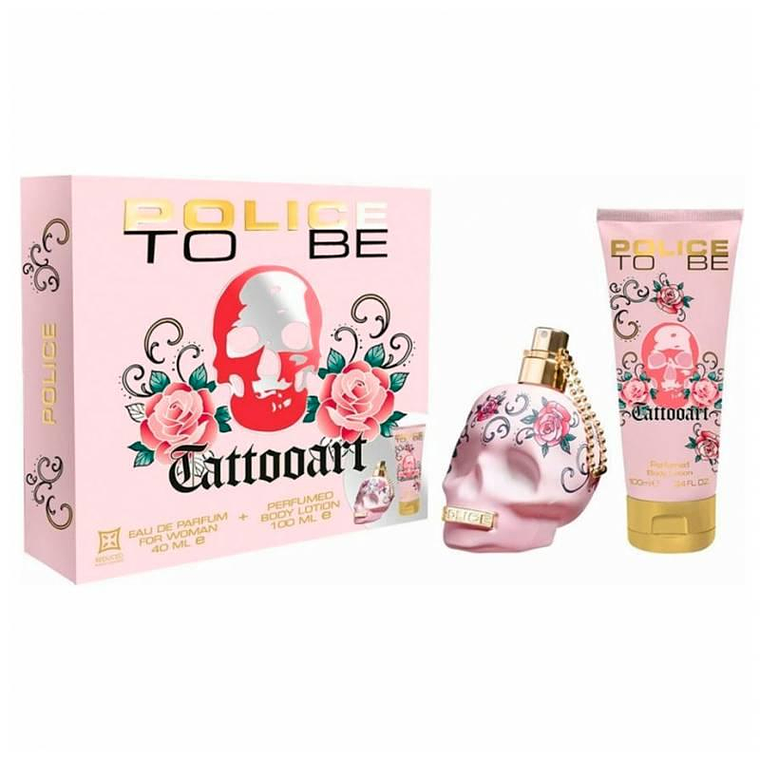 Estuche Police To Be Tattooart Woman Edp 75Ml Mujer- Parecido a Lacoste Pour Femme 1