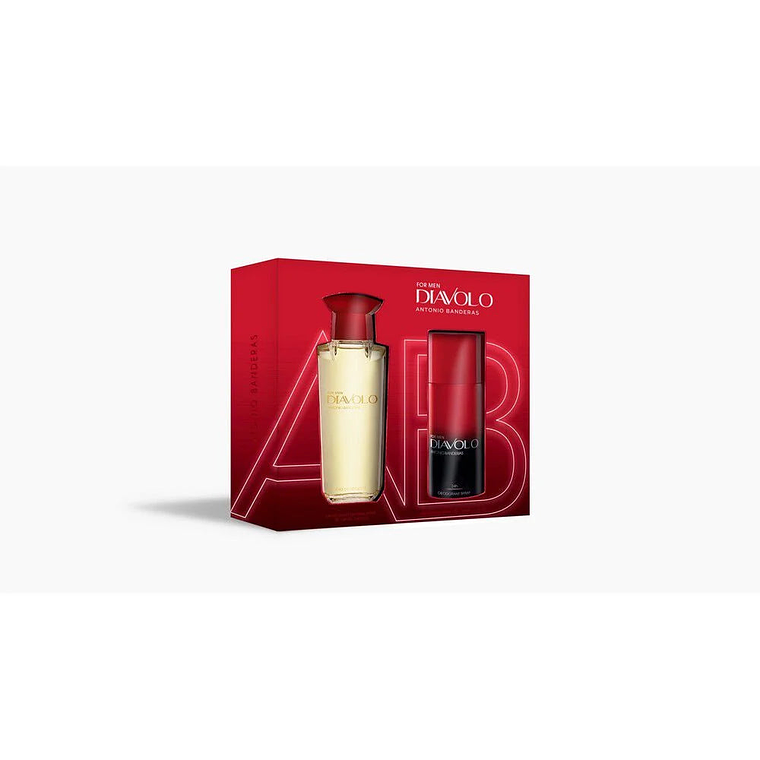 Estuche Antonio Banderas Diavolo Edt 100ml + Desodrante 150ml Hombre 1