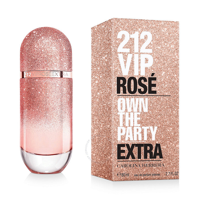 Perfume Carolina Herrera 212 Vip Rose Own the Party Extra EDP 80ml Mujer (Extra-Nuevo) 1