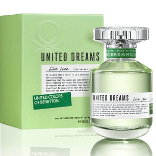 Perfume Benetton United Dreams Live Free Edt 80ml Mujer
