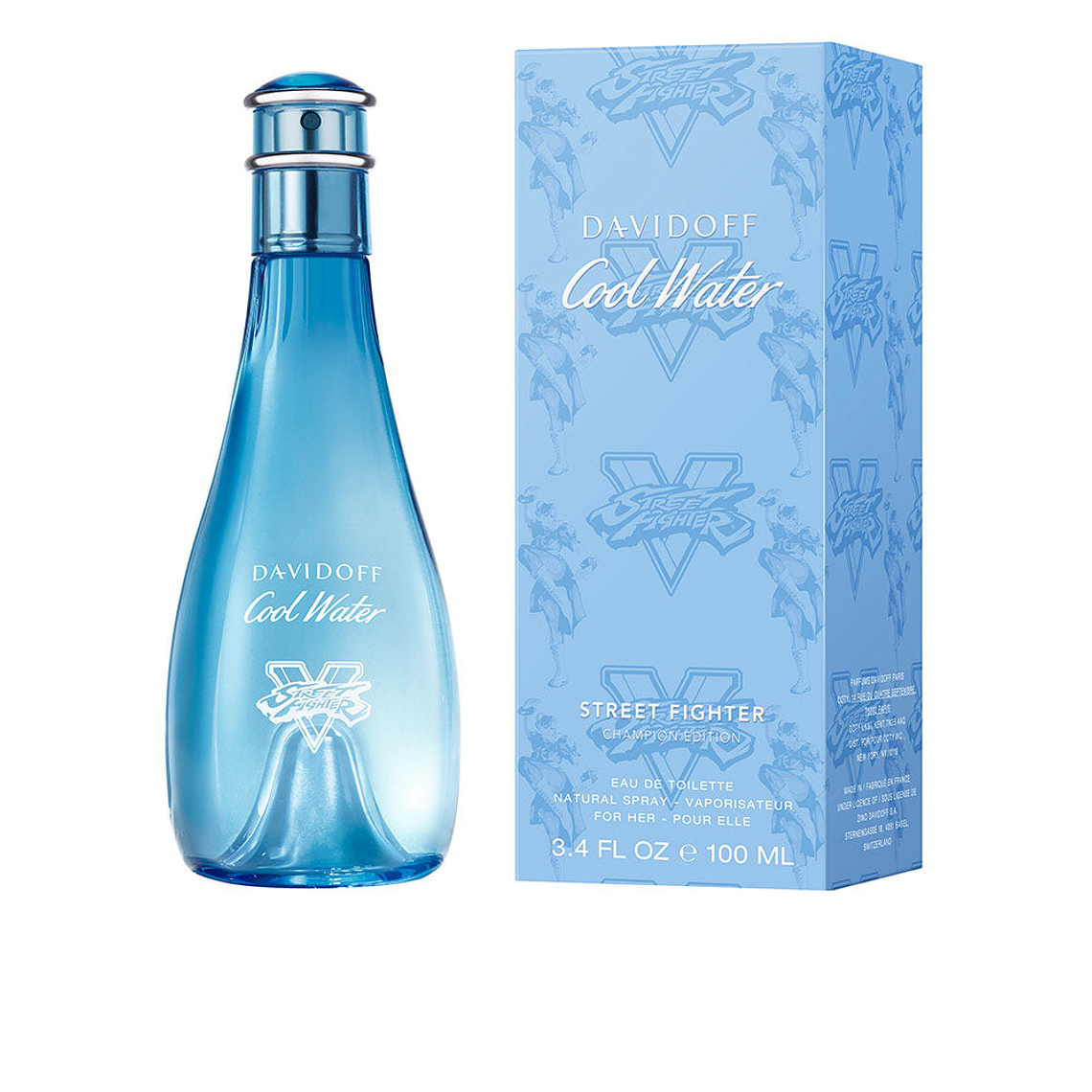 Perfume Cool Water Street Fighter Champion Edition Edt 100ml Mujer 1