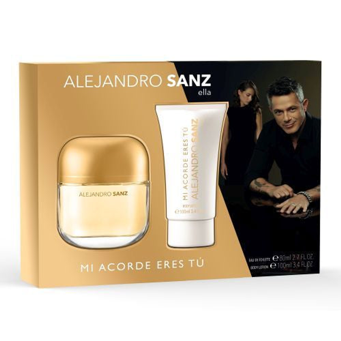 Estuche Alejandro Sanz Mi Acorde Eres Tu Edt 80ml+BL 100ml Mujer 1