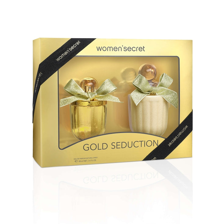 Estuche Woman Secret Gold Seduction Edp 100ml + Body Locion 200ml Mujer 1
