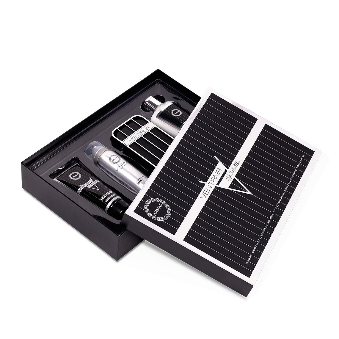 Estuche Armaf Ventana Edp 100ml Hombre (4pcs) - Shampoo + Body Spray + Perfume de 100ml + Shower Gel 1