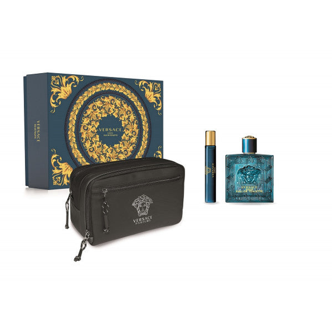 Estuche Versace Eros Edp 100ml Hombre + 10ml + Bolso (Eau De Parfum) 1
