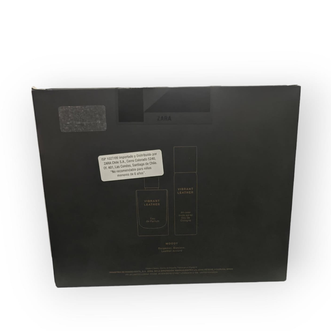 Estuche Zara Vibrant Leather Edp 100ml + 100ml Desodorante Hombre 1