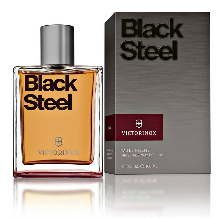 Perfume Victorinox Swiss Army Men Black Steel Edt 100Ml Hombre 1