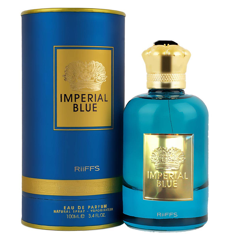 Perfume Riiffs Imperial Blue Edp 100Ml Hombre Perfume Arabe - Inspirado De Versace Eros Edt 1