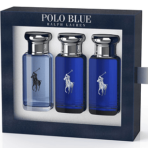 Estuche Ralph Lauren Polo Blue edt 30ml + Polo Blue edp 30ml + Polo ultra blue 30ml Hombre