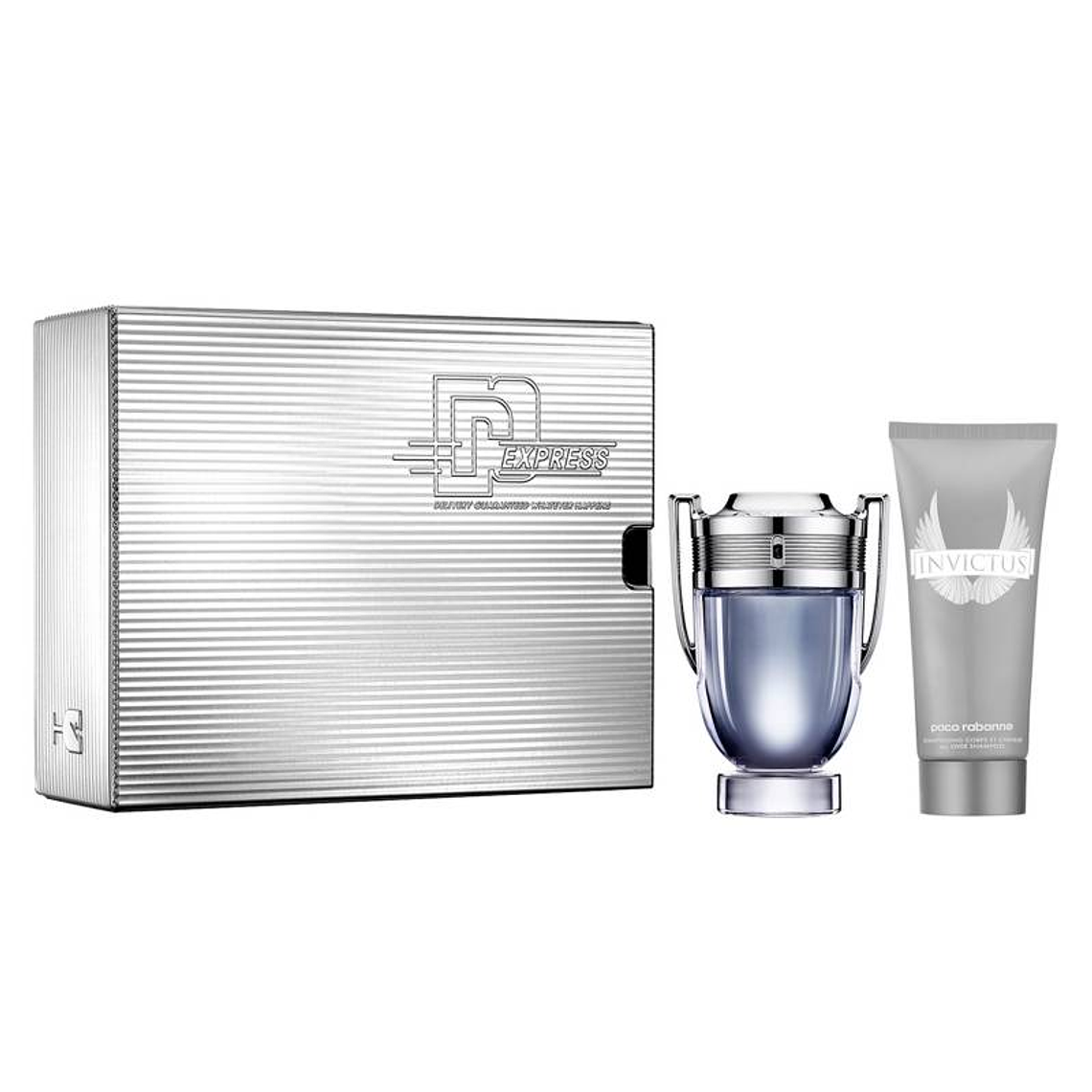 Estuche Paco Rabanne Invictus Edt 100ml + 100ml Shampoo Hombre 1