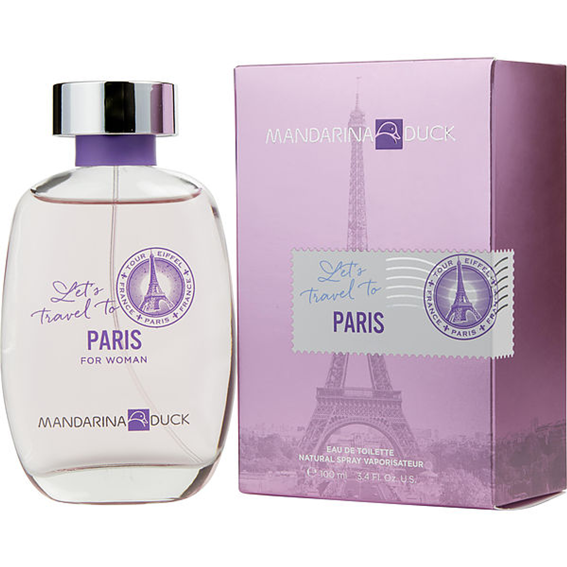 Perfume Mandarina Duck Let's Travel To Paris Edt 100ml Mujer 1