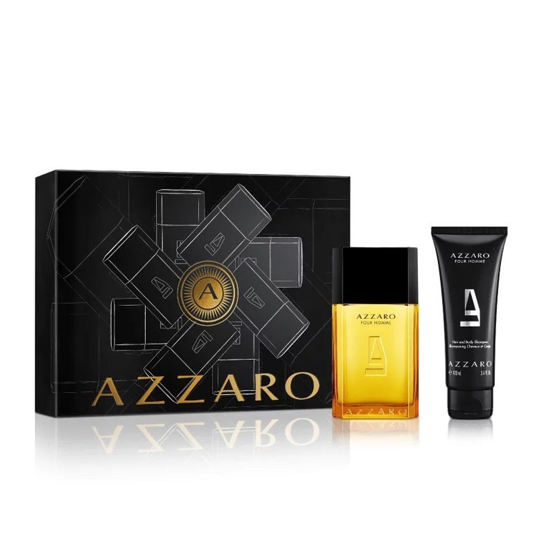 Estuche Azzaro Pour Homme Edt 100ml + Shampoo 100ml Hombre 1