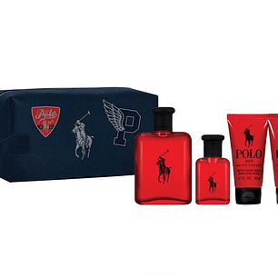 Estuche Ralph Lauren Polo Red 125 Ml + Asb 40 +Sg 50 Ml + 50 Ml Hombre