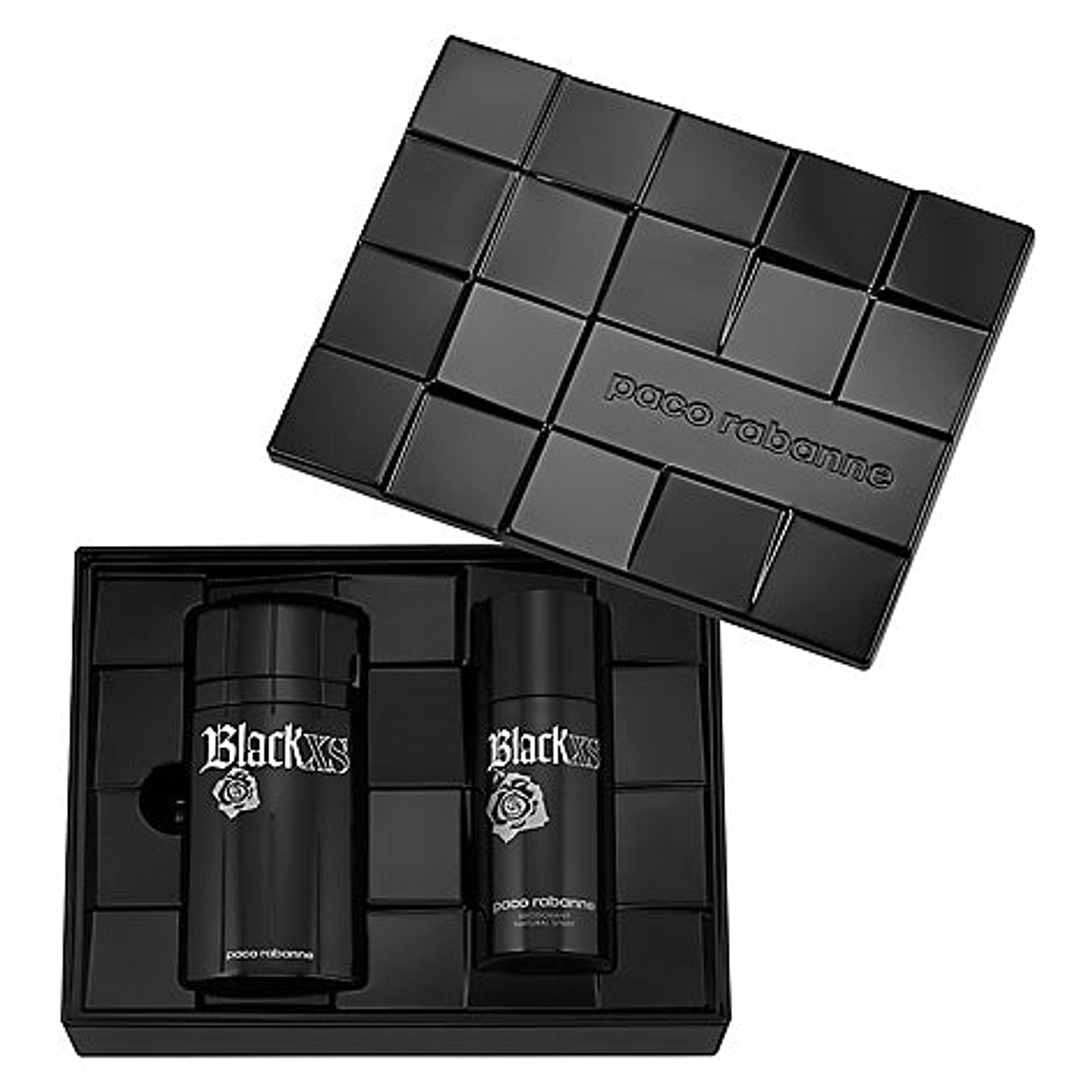 Estuche Paco Rabanne Xs Black Edt 100ml + Desodorante 150ml Hombre 1