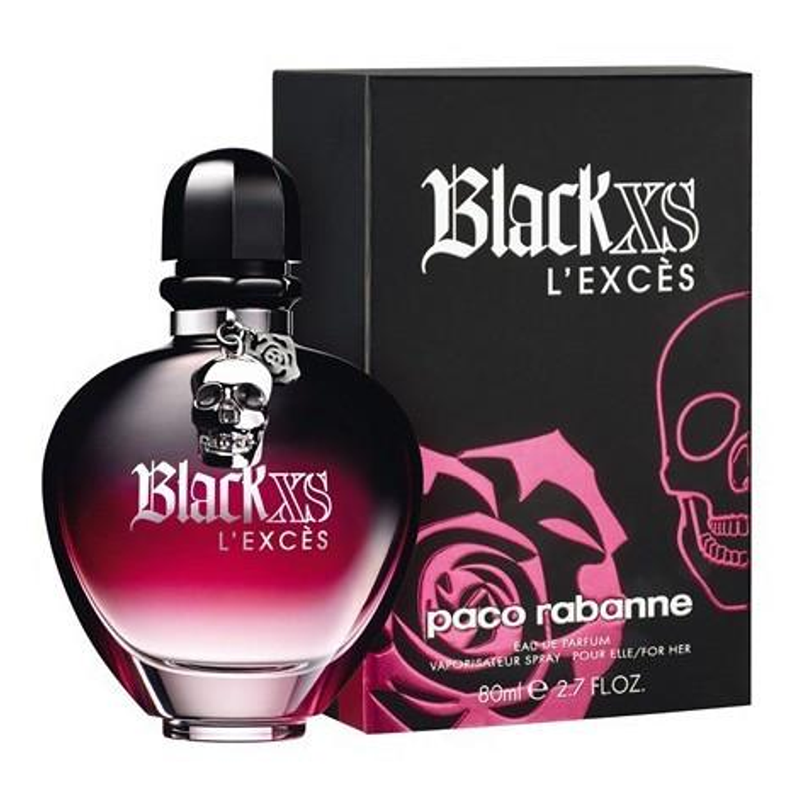 Perfume Paco Rabanne Black XS L'Exces Edp 80ml Mujer 1