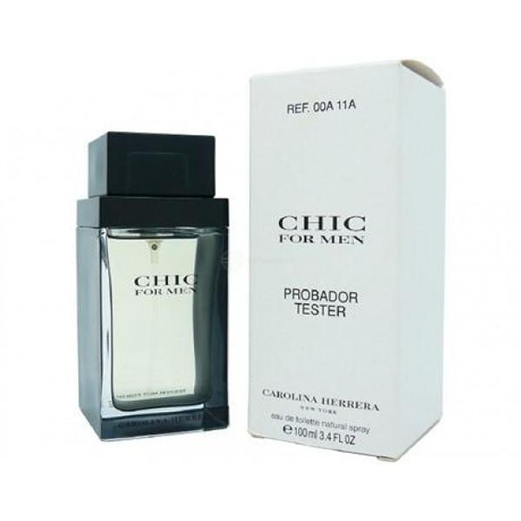 Tester Carolina Herrera Chic Edt 100ml Hombre 1