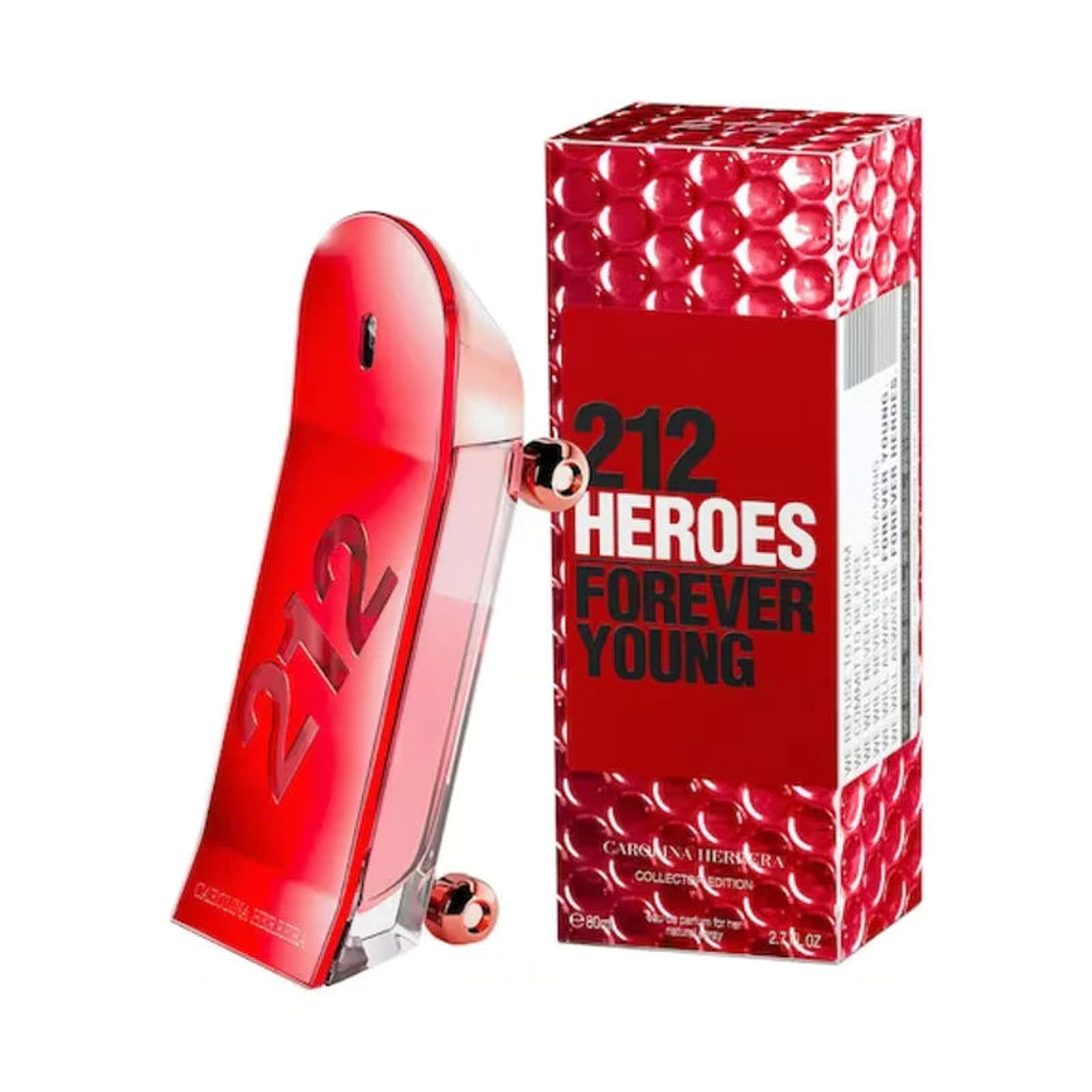 Perfume Carolina Herrera 212 Heroes Edp 80ml Mujer- Collectors Edicion - Rojo 1