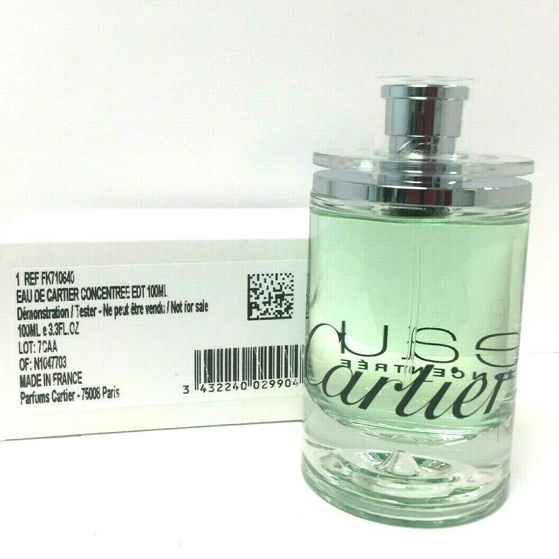 Tester Eau De Cartier Concentre Edt 100ml Unisex (Caja Blanca - Concentre) 1