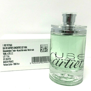 Tester Eau De Cartier Concentre Edt 100ml Unisex (Caja Blanca - Concentre)