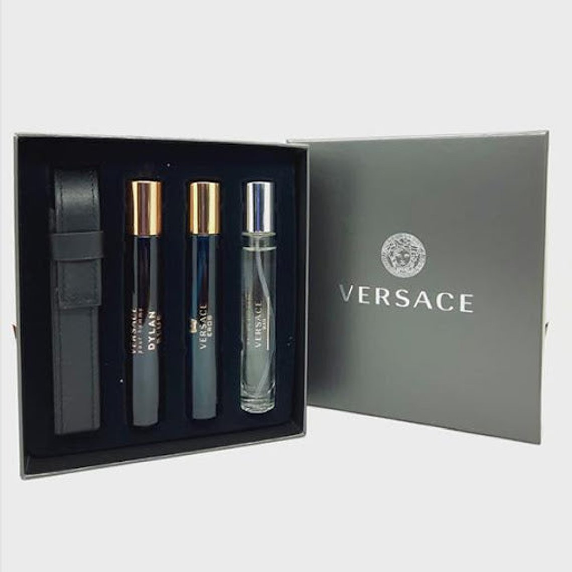 Estuche Versace Miniaturas Dylan Blue + Versace Eros + Versace Man Eau Fraiche Edt (10ml*3) Hombre 1