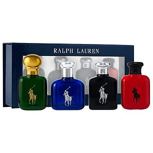 Estuche Ralph Lauren World Of Polo Edt 15ml Edt  Hombre (15ml*4)