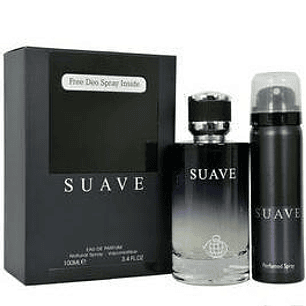 Perfume Fragrance World Suave Edp 100ml + Desodrante 50ml Hombre - Inspirado En Dior Sauvage