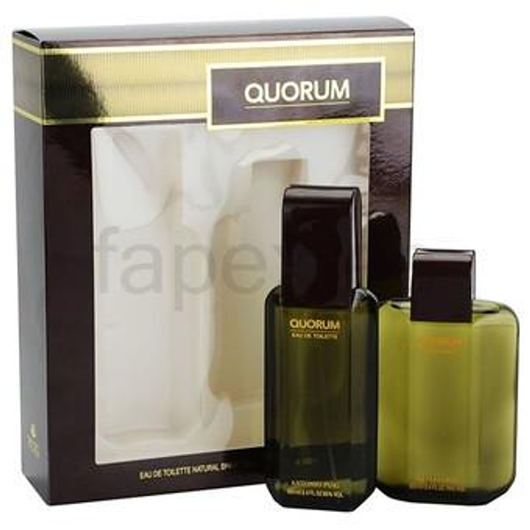 Estuche Quorum Edt 100ml + Aftershave 100ml Hombre 1