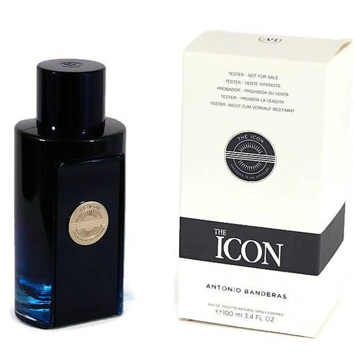 Tester Antonia Banderas The Icon Edt 100ml Hombre - AZUL 1