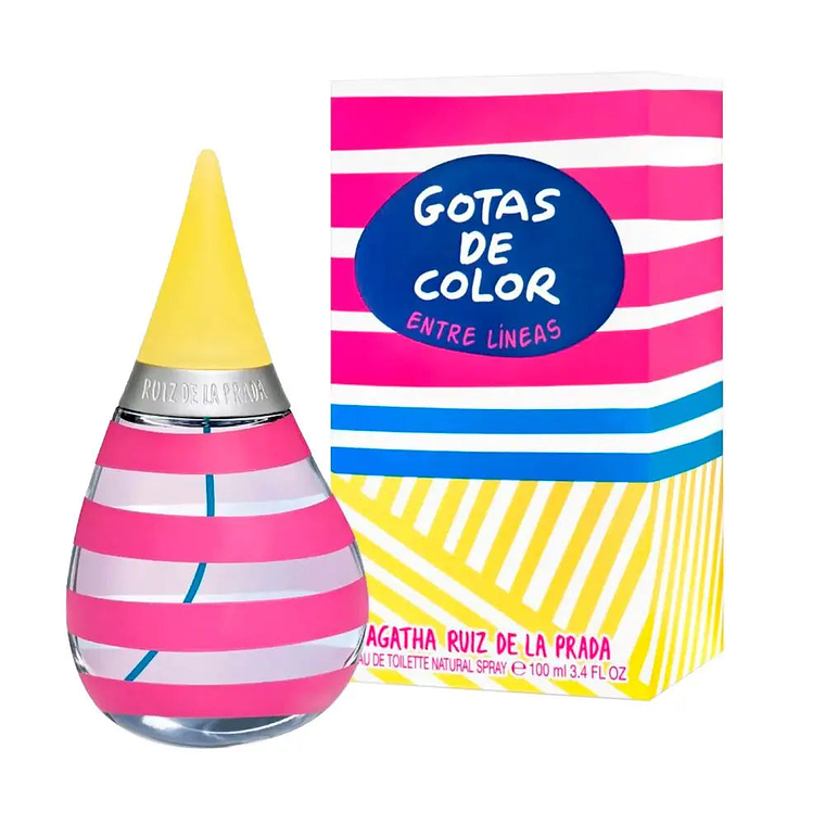 Perfume Agatha Ruiz De La Prada Gotas De Color Entre Lineas Edt 100ml Mujer 1