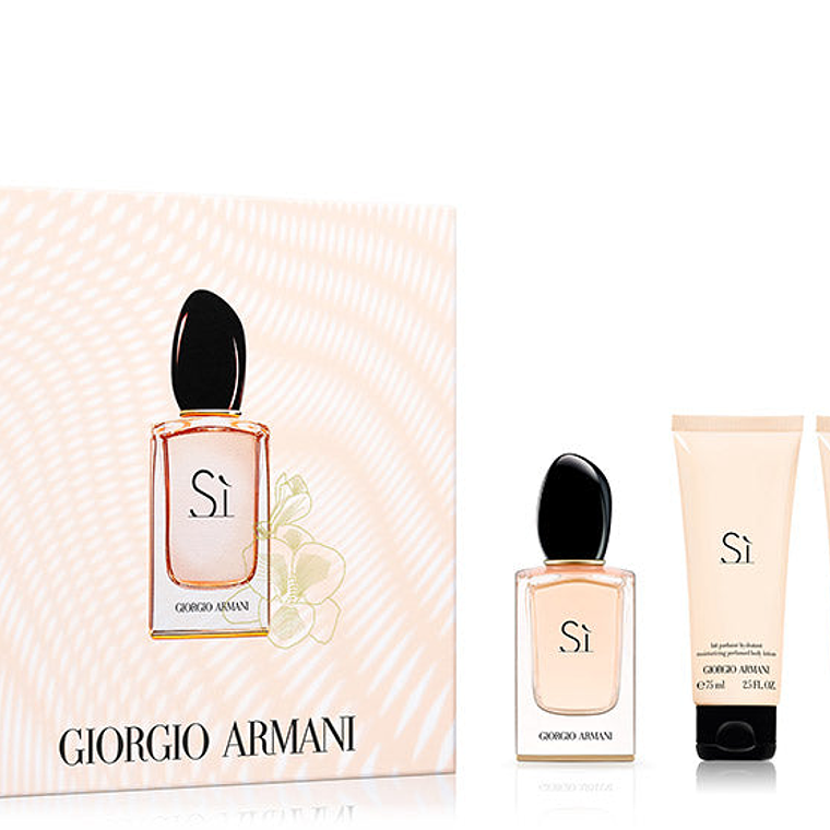 Estuche Giorgio Armani Si Edp 50ml + Shower Gel 75ml + Body Locion 75ml Mujer 1