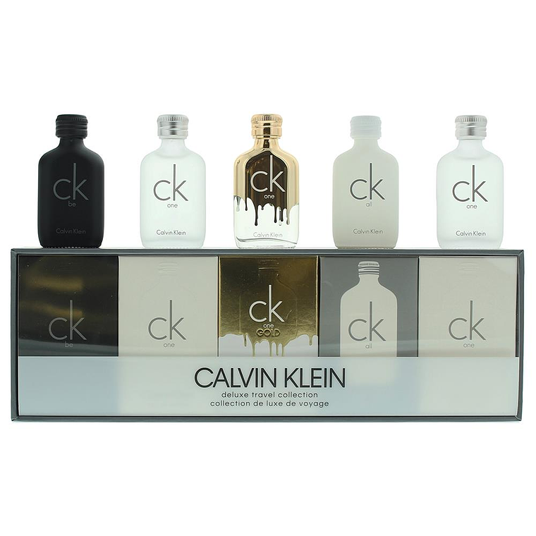 Estuche Calvin Klein Deluxe 5 Miniaturas Edt 10ml Unisex(Total 50ml) 1