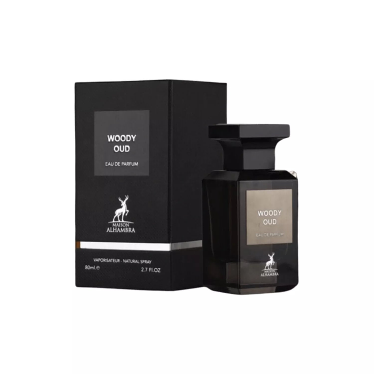 Perfume Maison Alhambra Woody Oud EDP 80 ml Unisex- Inspirado En Oud Wood De Tom Ford 1