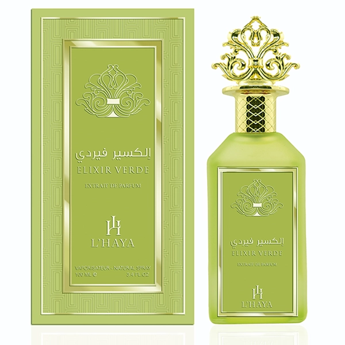 Perfume Lhaya Elixir Verde Extrait De Parfum 100Ml Unisex - Born En Roma Green 1