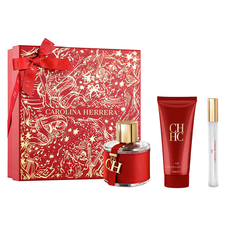 Estuche Carolina Herrera Ch Edt 100 Ml + Mini 10 Ml + Body Lotion 100 Ml Mujer 1