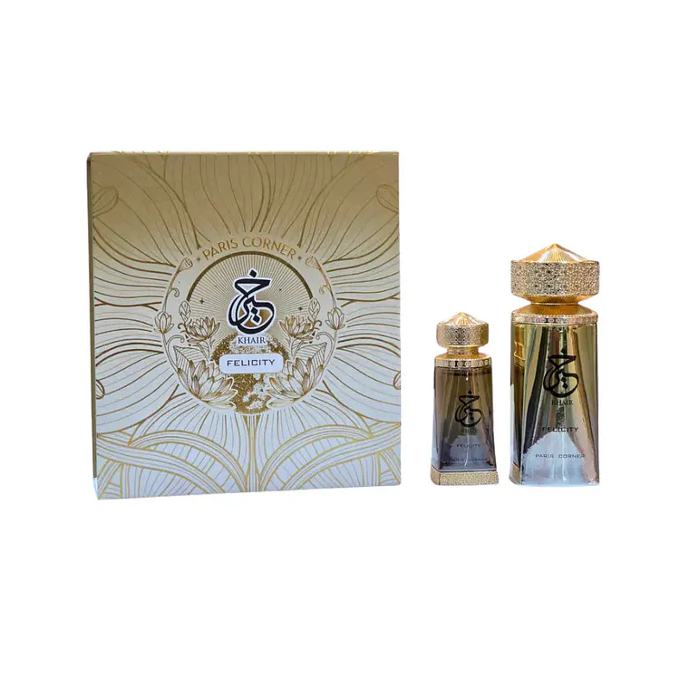 Estuche Paris Corner Khair Felicity EDP 100 ml + Aceite 25 ml Mujer 1