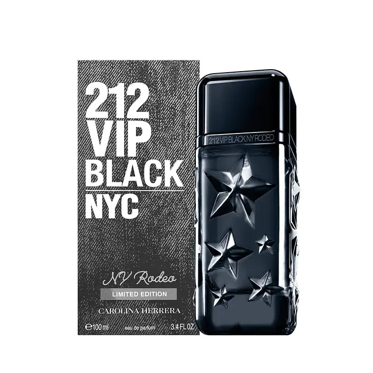 Perfume Carolina Herrera 212 Vip Black NY Rodeo EDP 100 ml Edicion Limitada Hombre 1
