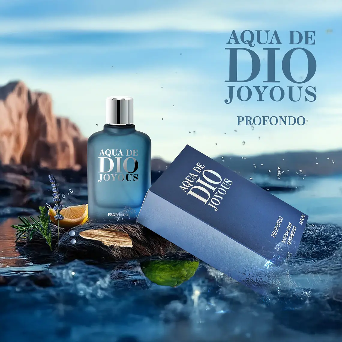 Perfume Joyous Aqua De Dio Profondo Edp 100Ml Hombre - Azul 1