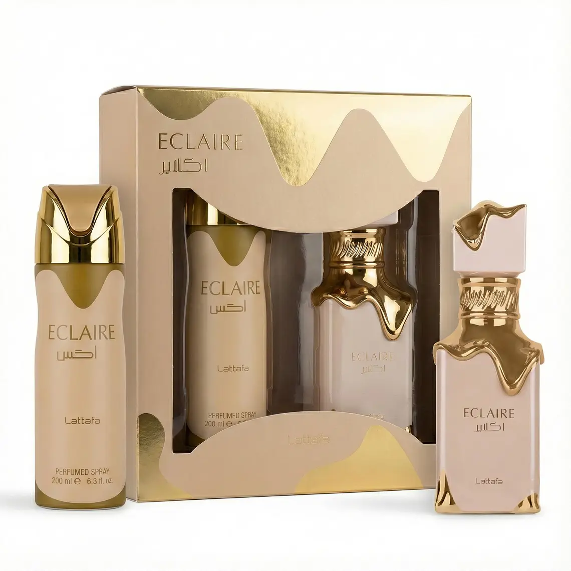 Estuche Lattafa Eclaire EDP 100 ml + Perfume Spray 200 ml Mujer 1