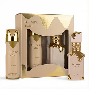 Estuche Lattafa Eclaire EDP 100 ml + Perfume Spray 200 ml Mujer