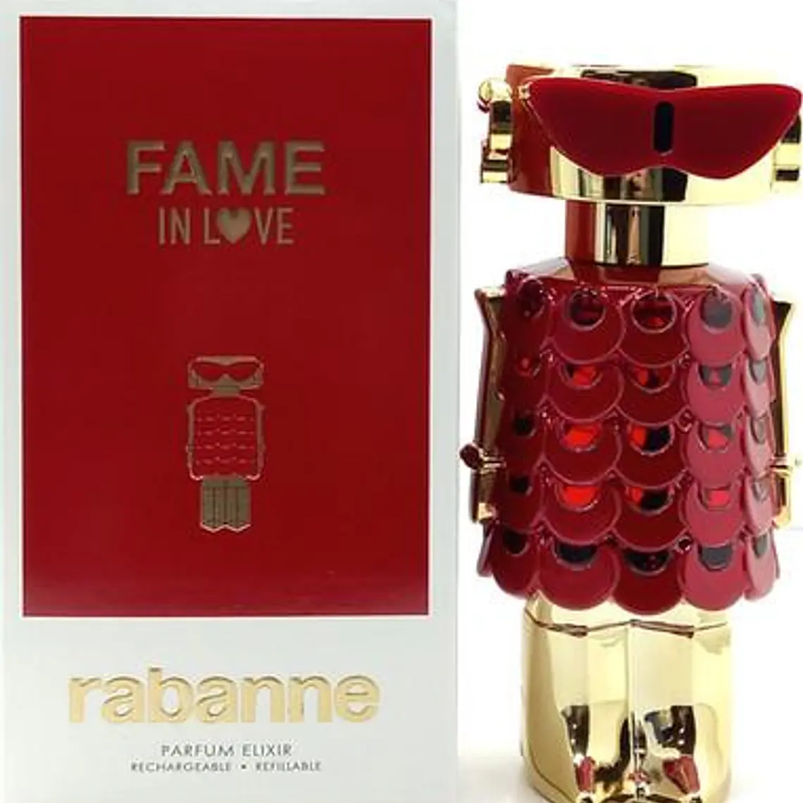 Perfume Rabanne Fame In Love Parfum Elixir 80 ml Mujer Recargable/Refill 1