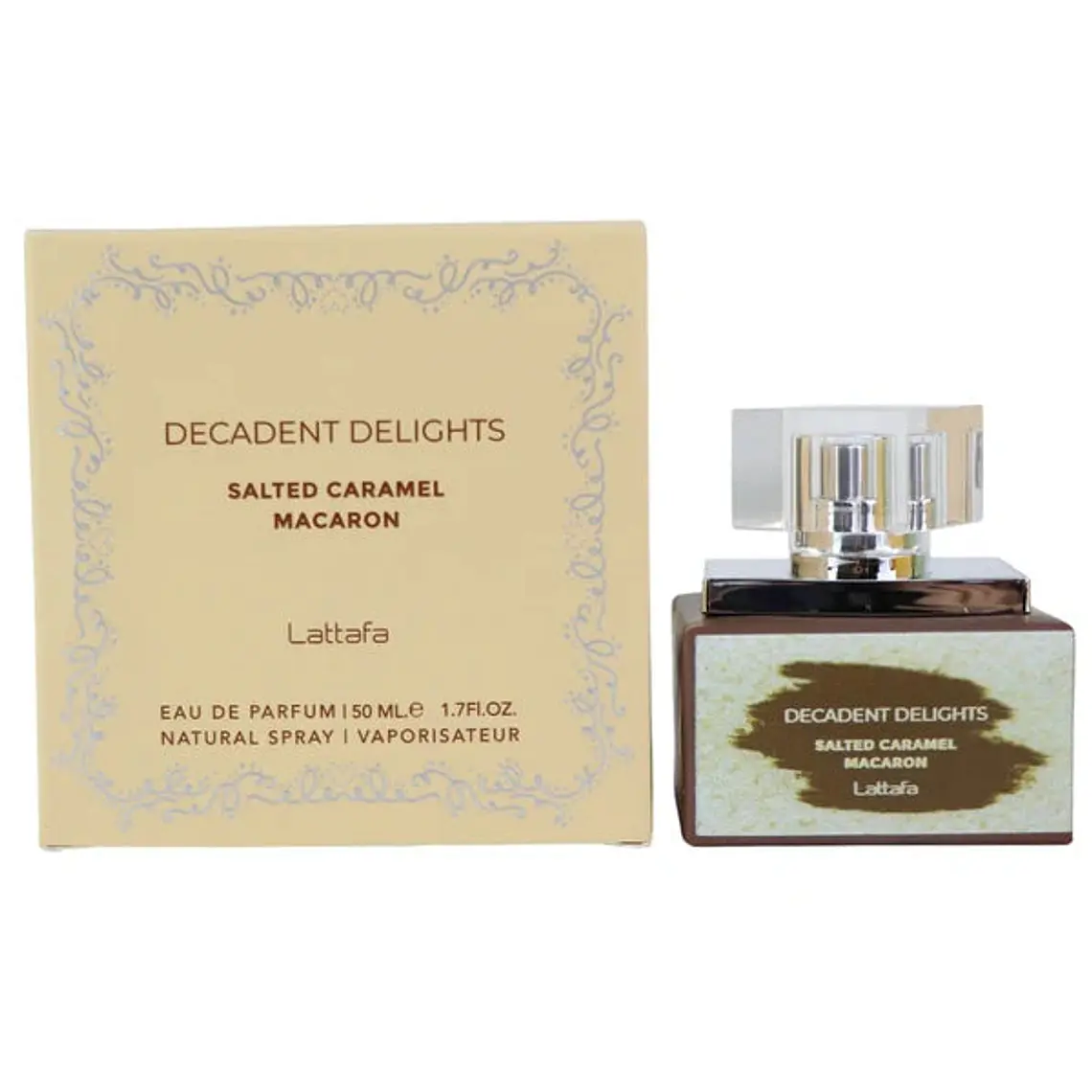 Perfume Lattafa Decadent Delights Salted Caramel Macaron EDP 50 ml Mujer 1