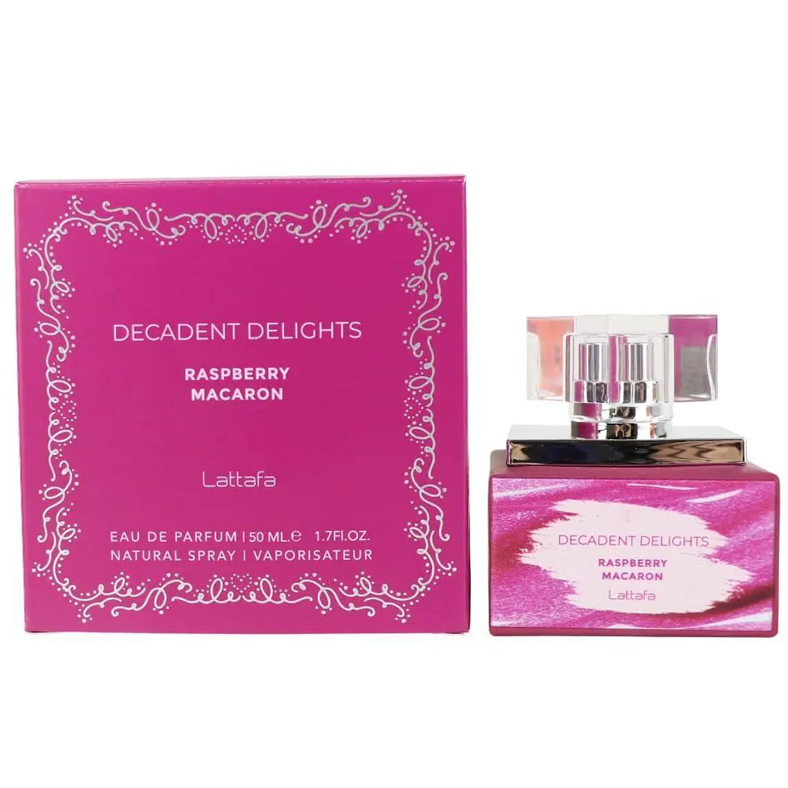 Perfume Lattafa Decadent Delights Raspberry Macaron EDP 50 ml Mujer 1