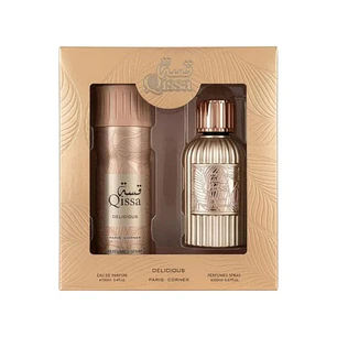 Estuche Paris Corner Qissa Delicious EDP 100 ML + Perfumed Spray 200 ml Mujer