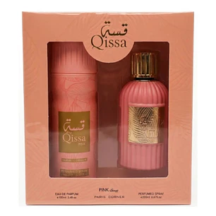 Estuche Paris Corner Qissa Pink EDP 100 ml + Perfumed Spray 200 ml Mujer