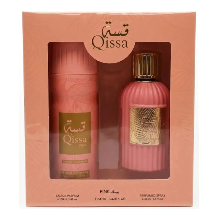 Estuche Paris Corner Qissa Pink EDP 100 ml + Perfumed Spray 200 ml Mujer 1