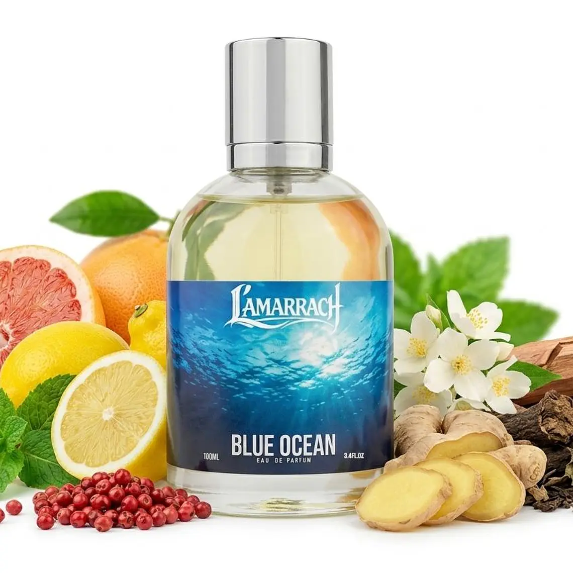 Perfume L'amarrach Blue Ocean Edp 100ml Hombre - Inspirado En Bleu 1